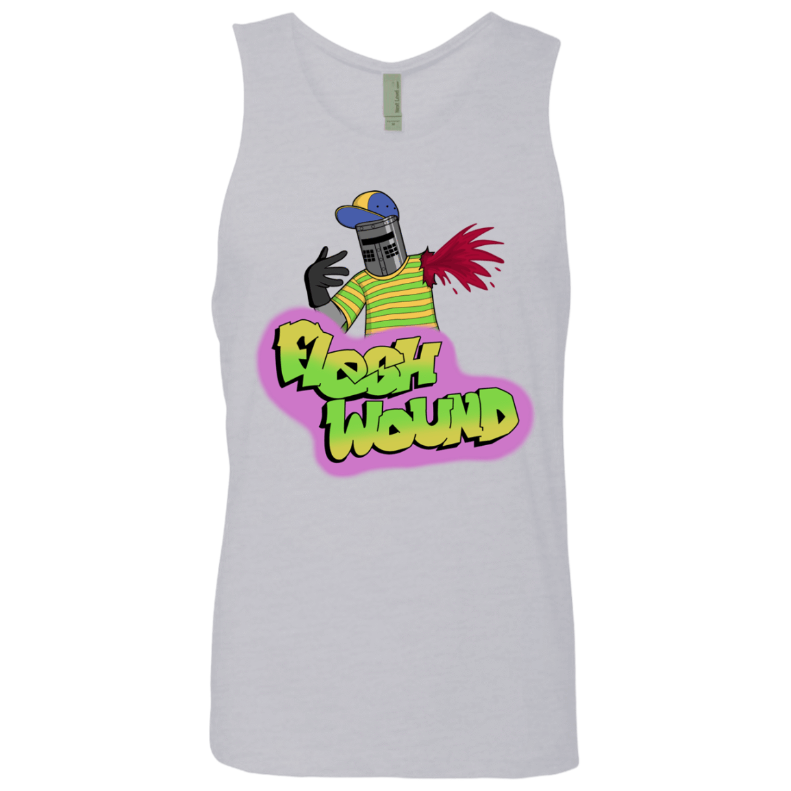 T-Shirts Heather Grey / S Flesh Wound Men's Premium Tank Top