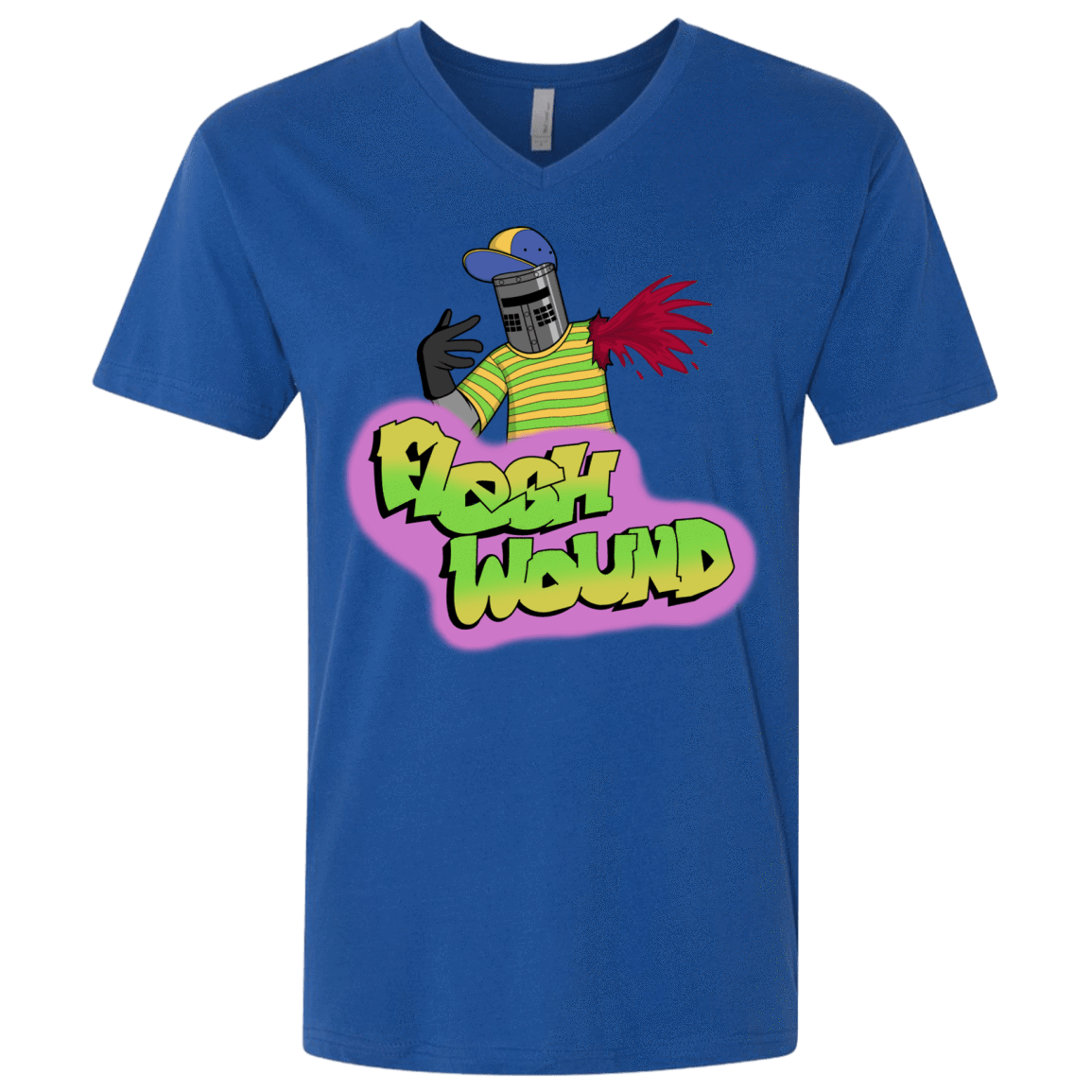 T-Shirts Royal / X-Small Flesh Wound Men's Premium V-Neck