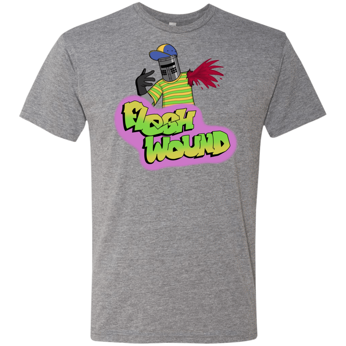 T-Shirts Premium Heather / S Flesh Wound Men's Triblend T-Shirt