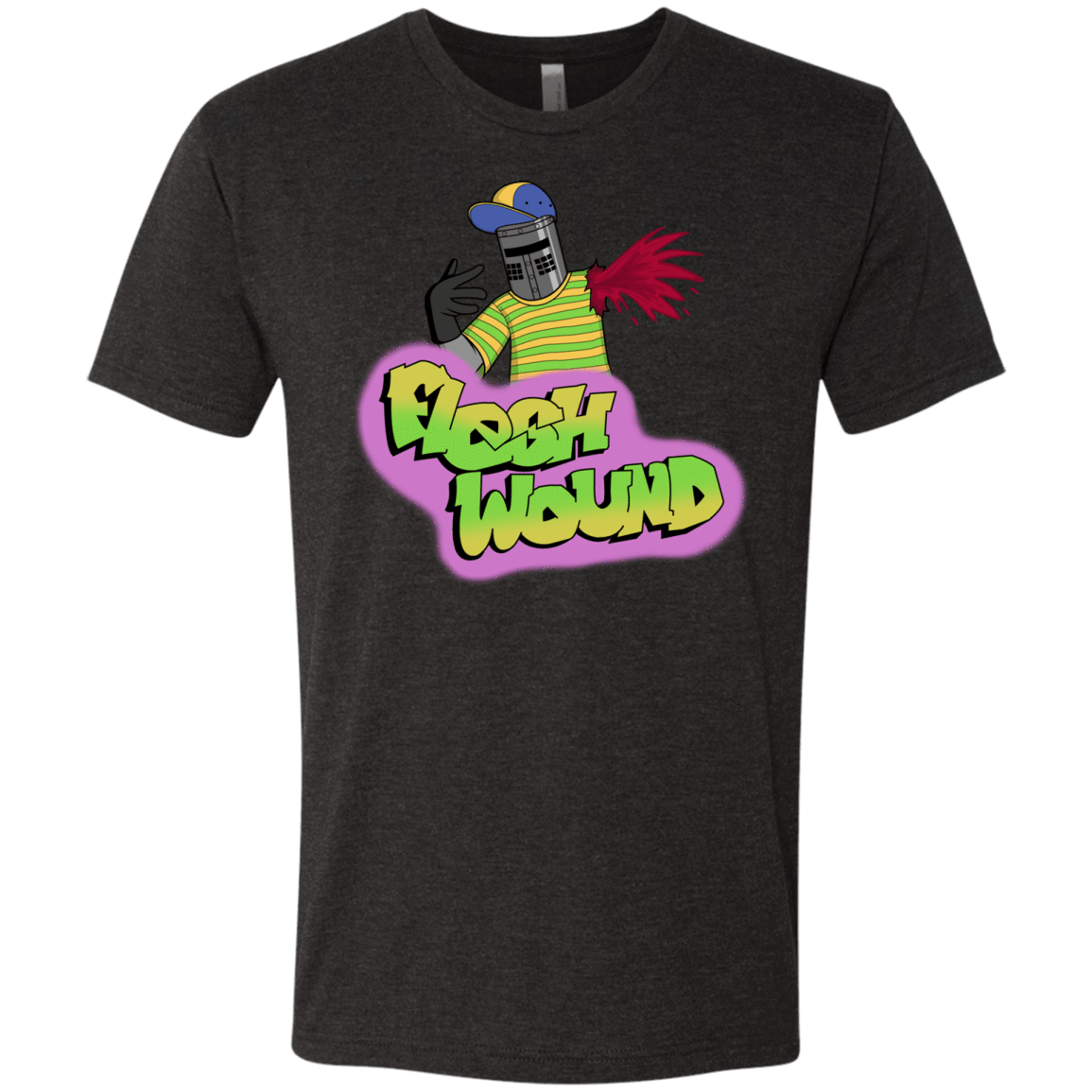 T-Shirts Vintage Black / S Flesh Wound Men's Triblend T-Shirt