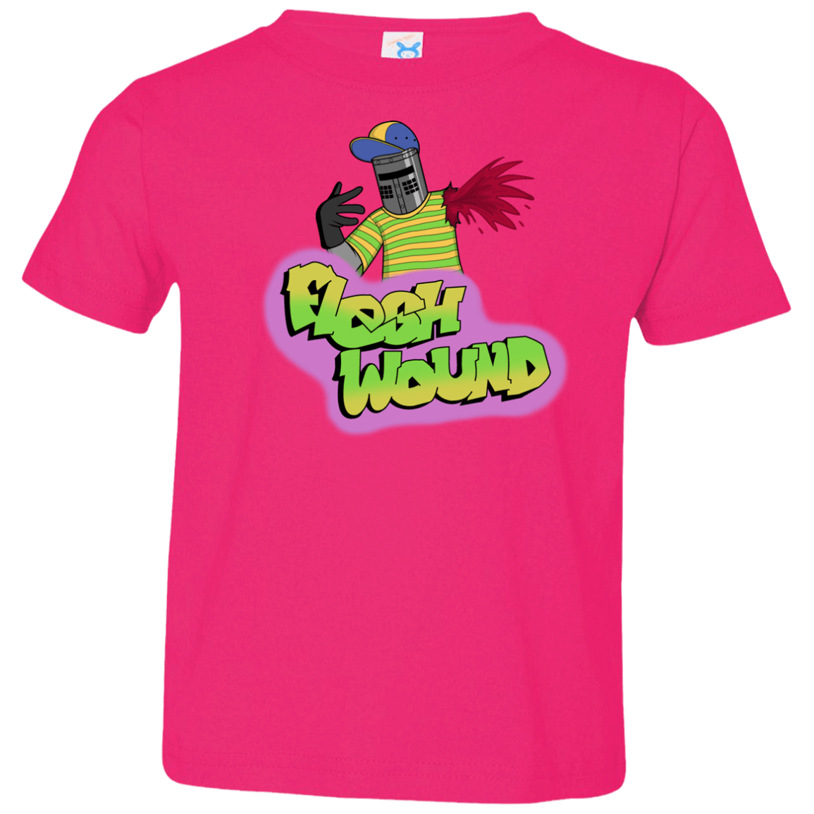 T-Shirts Hot Pink / 2T Flesh Wound Toddler Premium T-Shirt