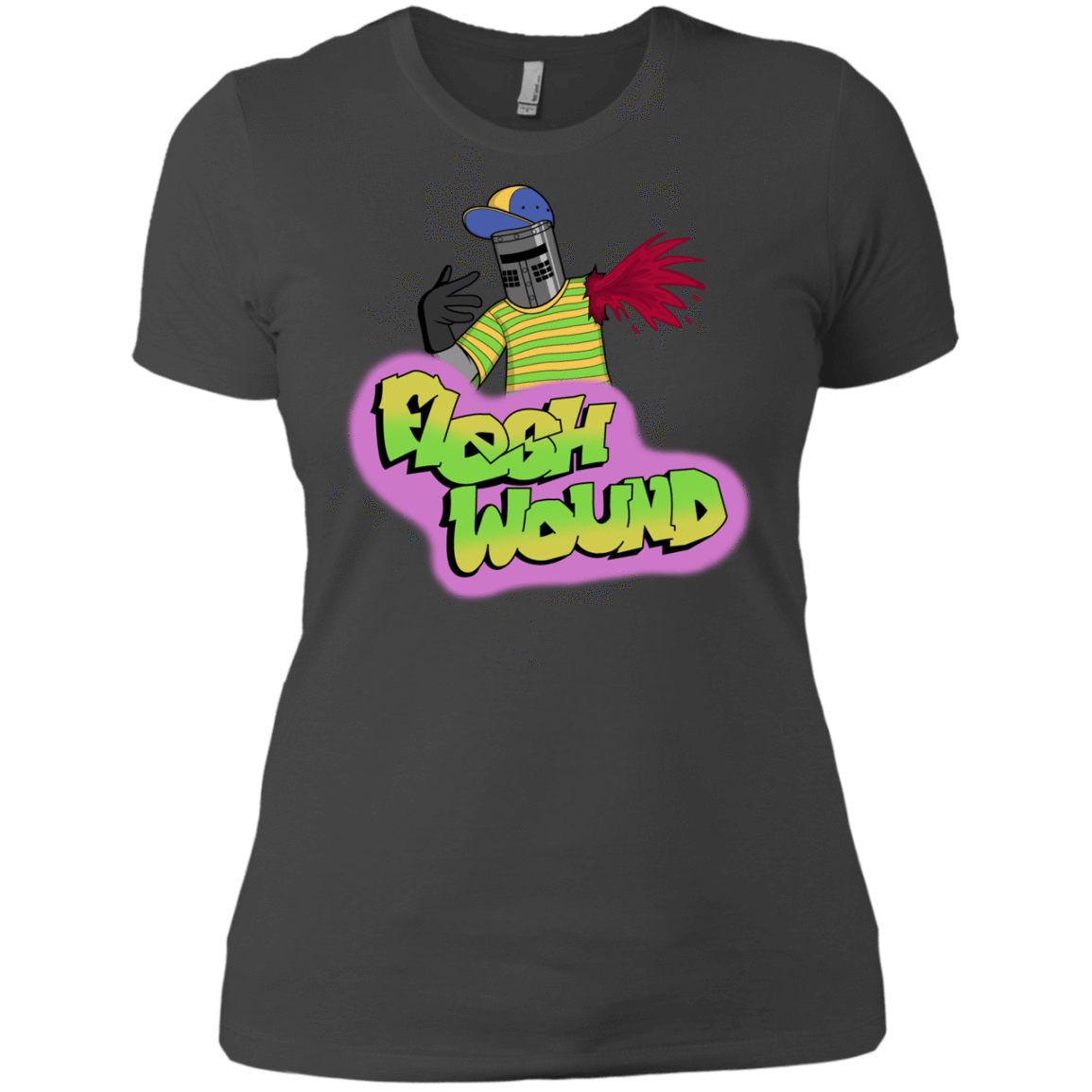 T-Shirts Heavy Metal / X-Small Flesh Wound Women's Premium T-Shirt