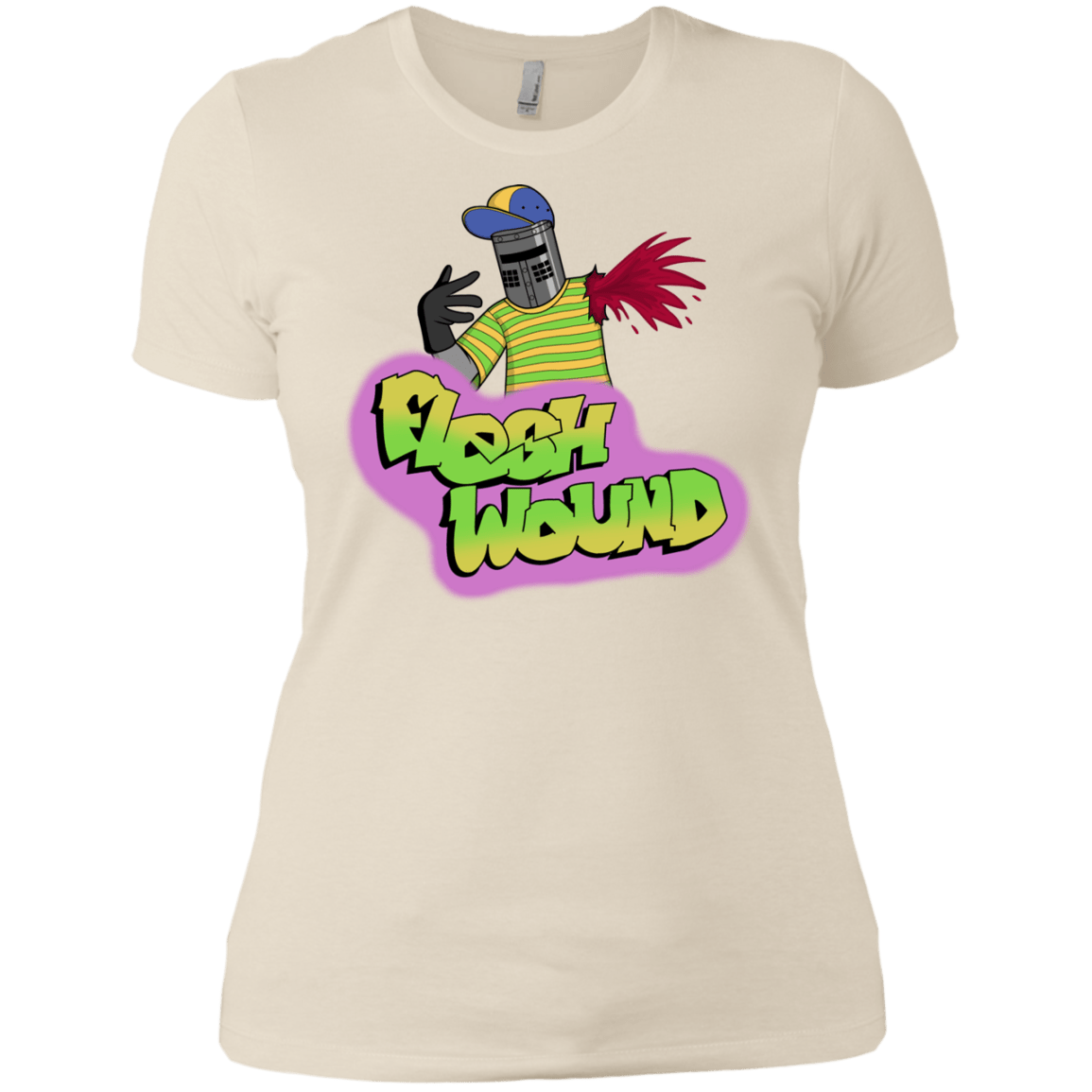 T-Shirts Ivory/ / X-Small Flesh Wound Women's Premium T-Shirt