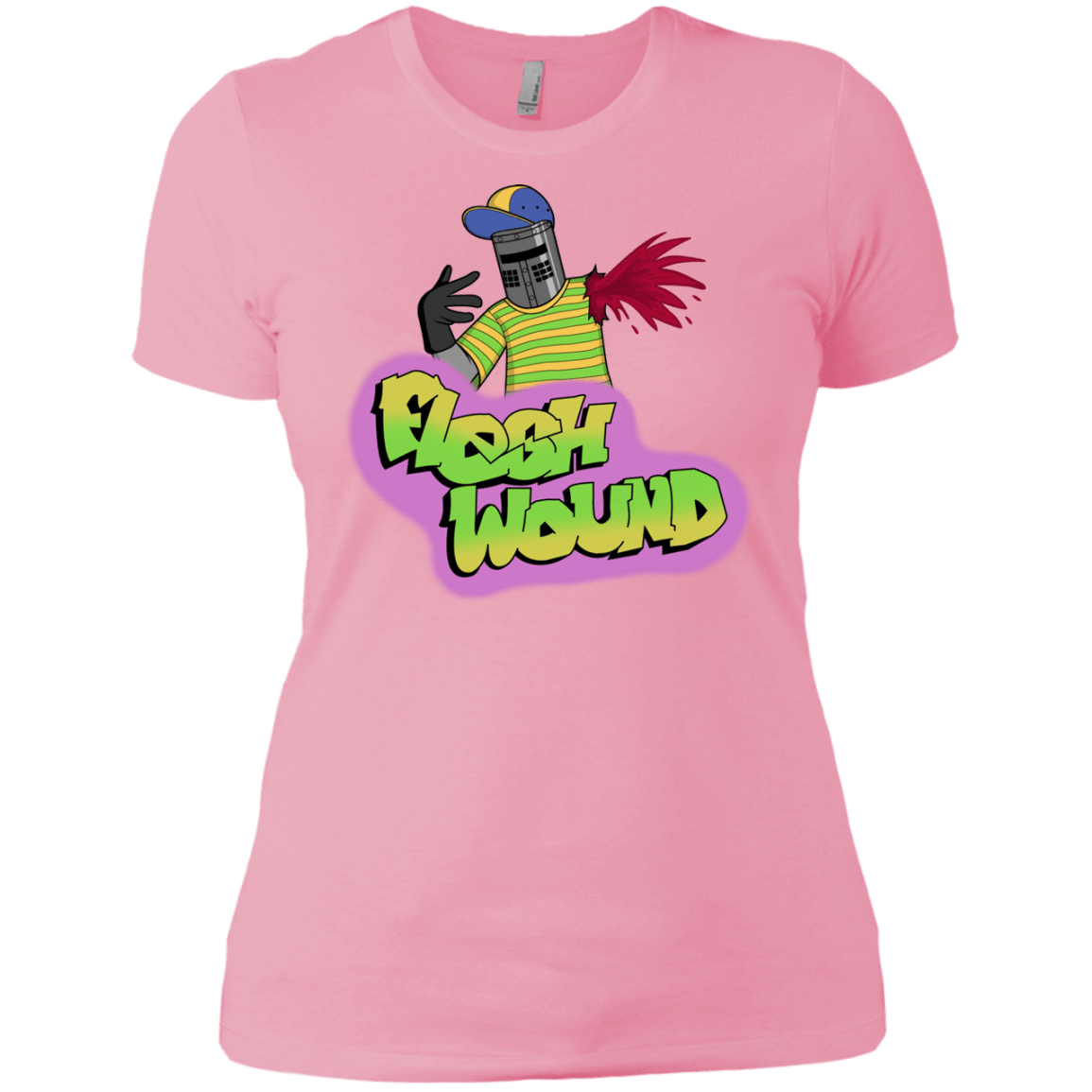 T-Shirts Light Pink / X-Small Flesh Wound Women's Premium T-Shirt