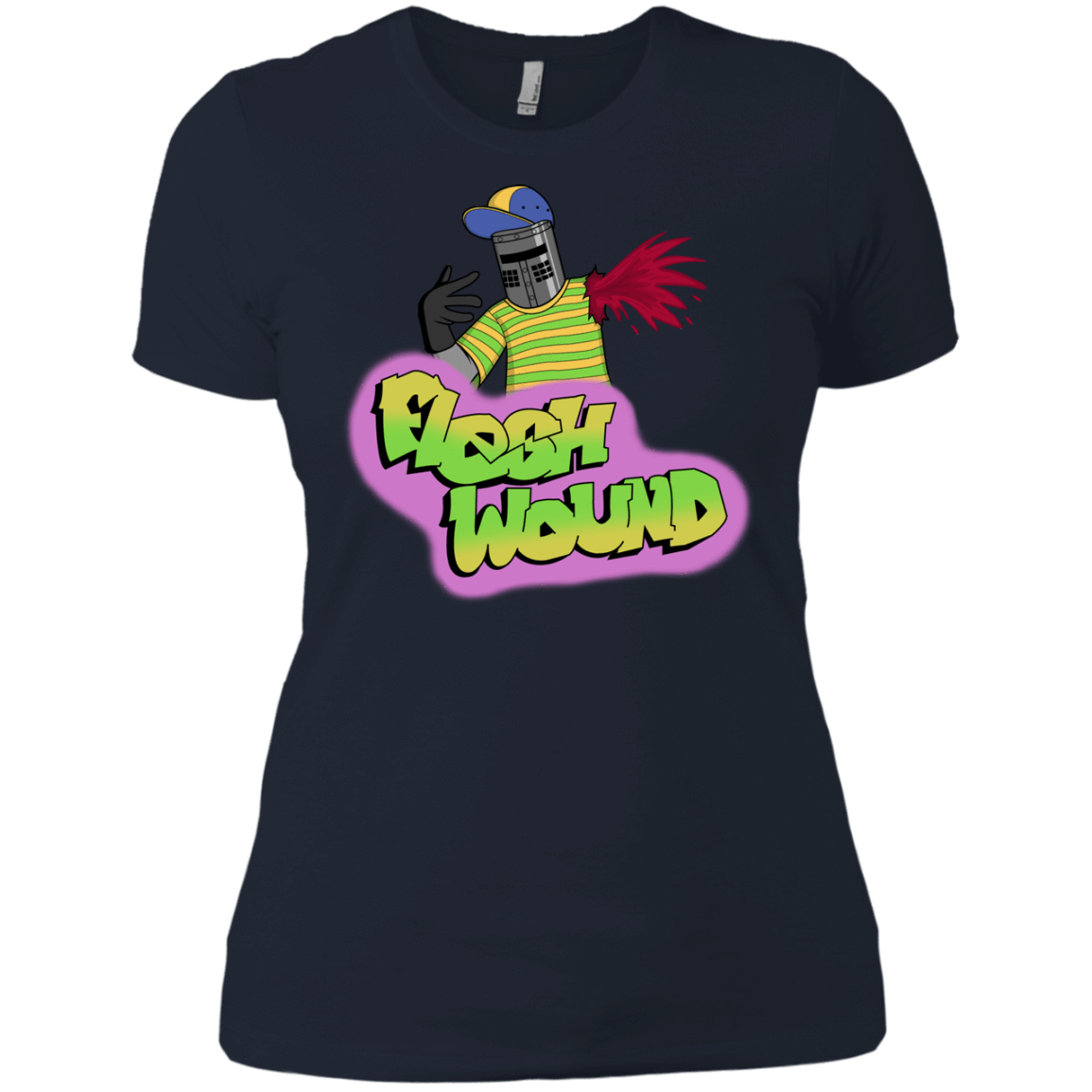 T-Shirts Midnight Navy / X-Small Flesh Wound Women's Premium T-Shirt