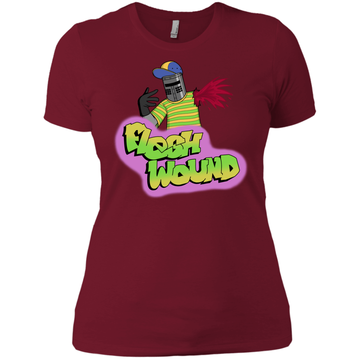 T-Shirts Scarlet / X-Small Flesh Wound Women's Premium T-Shirt