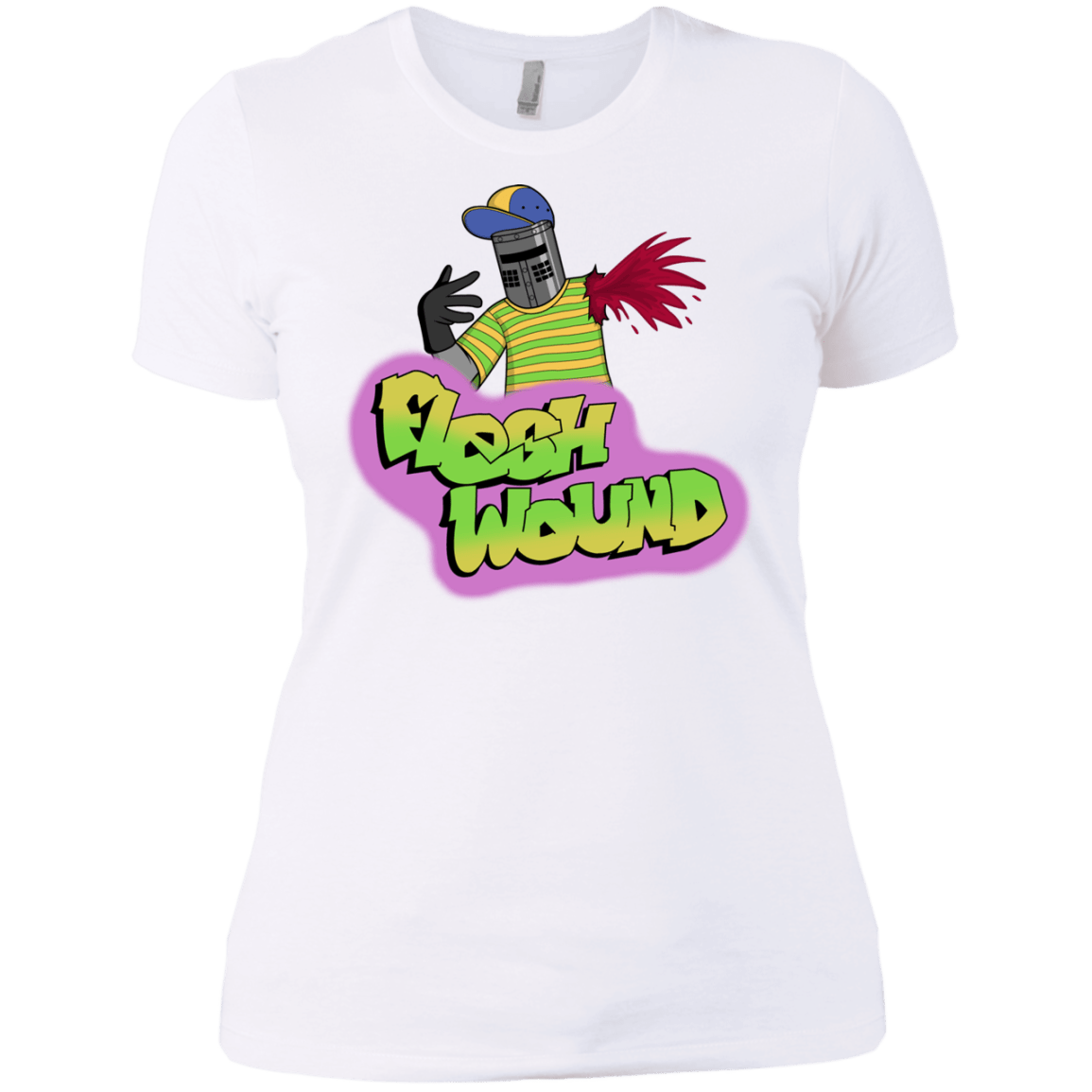 T-Shirts White / X-Small Flesh Wound Women's Premium T-Shirt