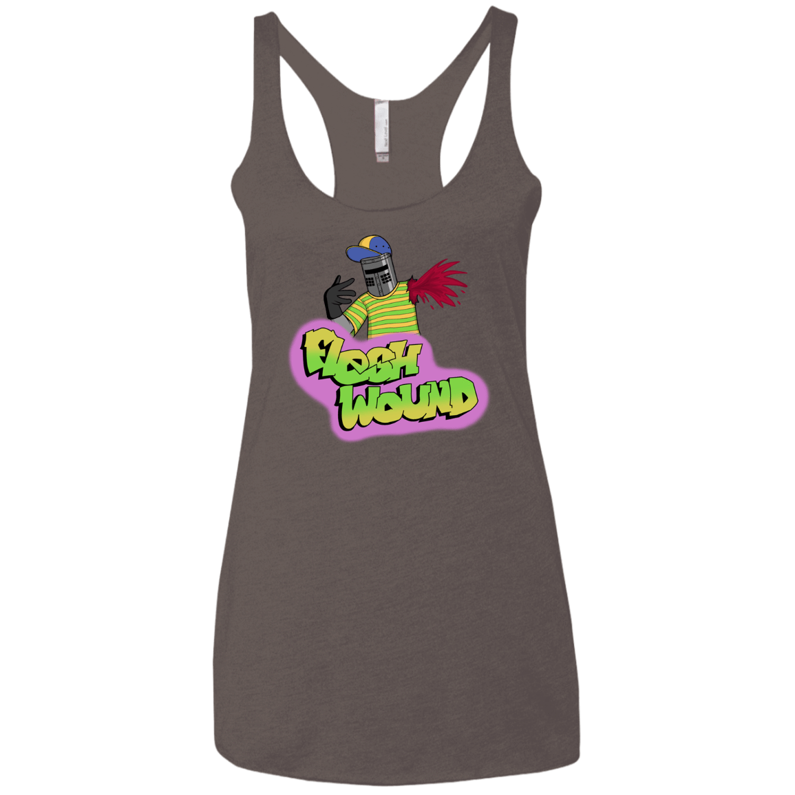 T-Shirts Macchiato / X-Small Flesh Wound Women's Triblend Racerback Tank