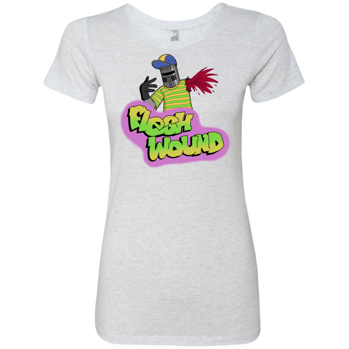 T-Shirts Heather White / S Flesh Wound Women's Triblend T-Shirt