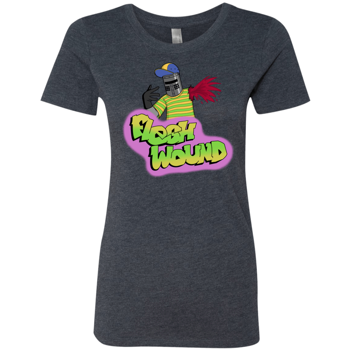 T-Shirts Vintage Navy / S Flesh Wound Women's Triblend T-Shirt