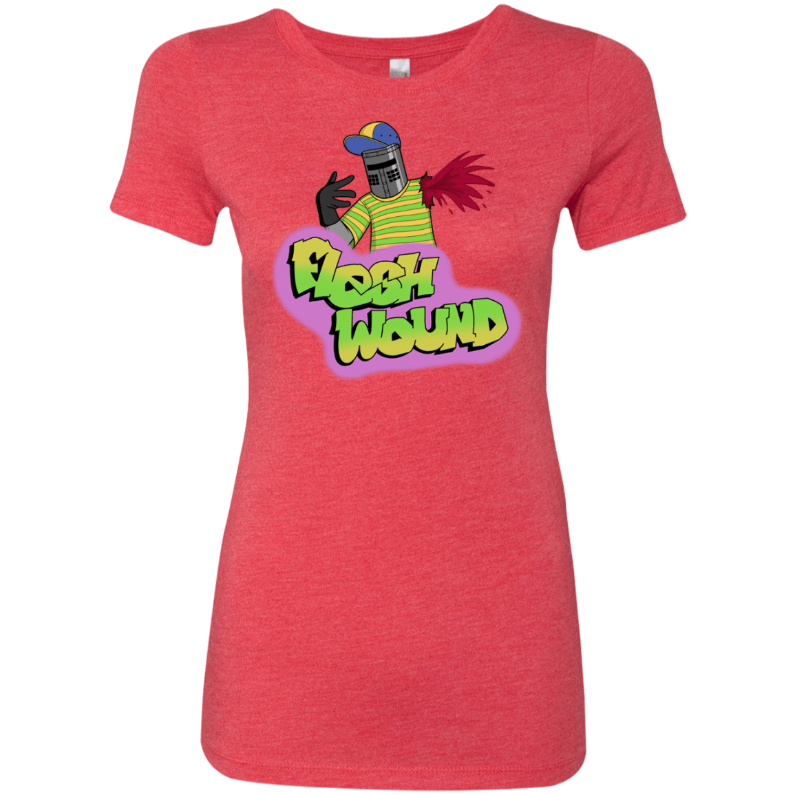 T-Shirts Vintage Red / S Flesh Wound Women's Triblend T-Shirt