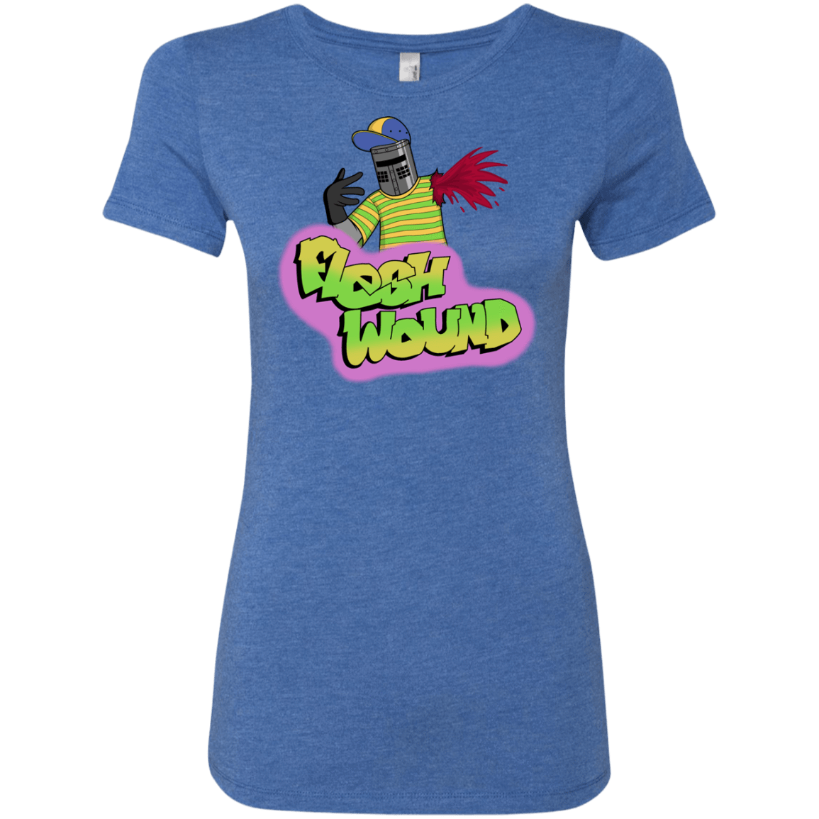T-Shirts Vintage Royal / S Flesh Wound Women's Triblend T-Shirt