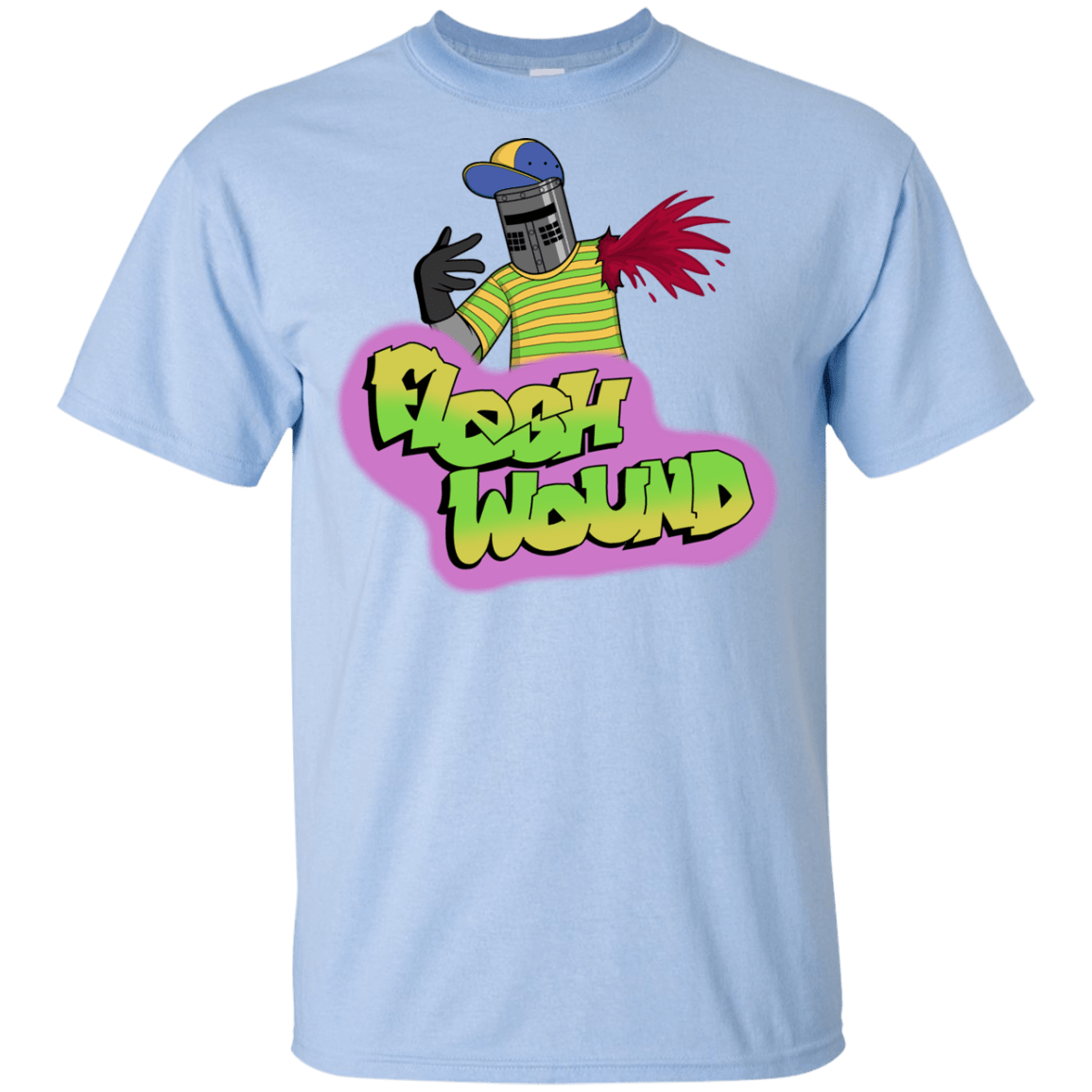 T-Shirts Light Blue / YXS Flesh Wound Youth T-Shirt