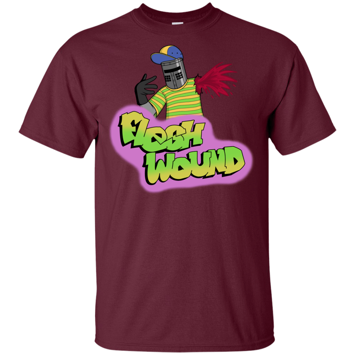 T-Shirts Maroon / YXS Flesh Wound Youth T-Shirt
