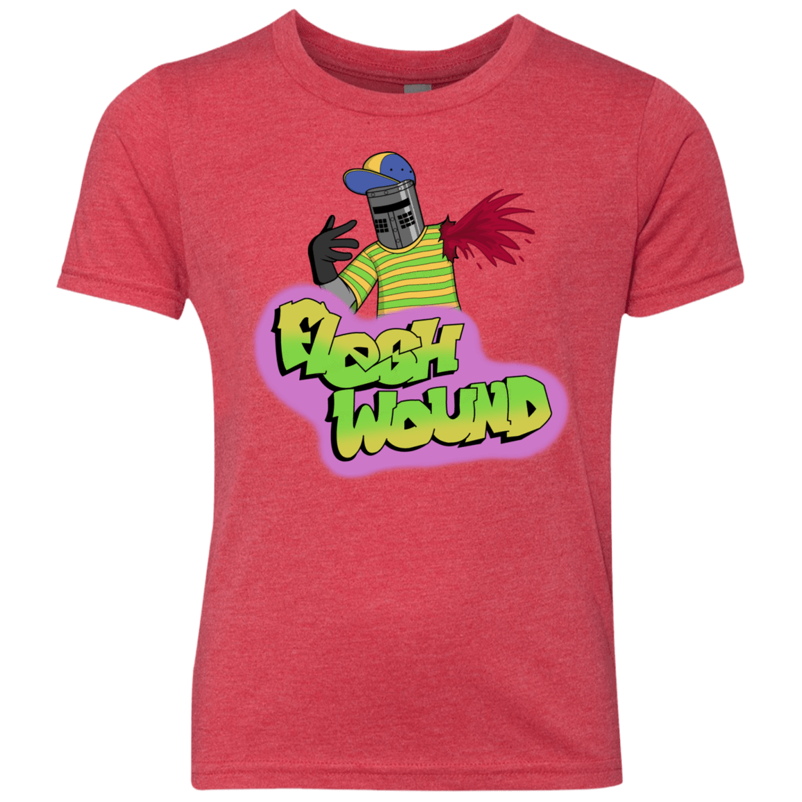 T-Shirts Vintage Red / YXS Flesh Wound Youth Triblend T-Shirt