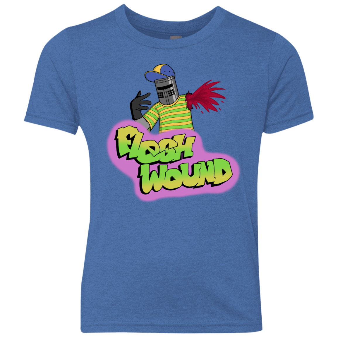 T-Shirts Vintage Royal / YXS Flesh Wound Youth Triblend T-Shirt