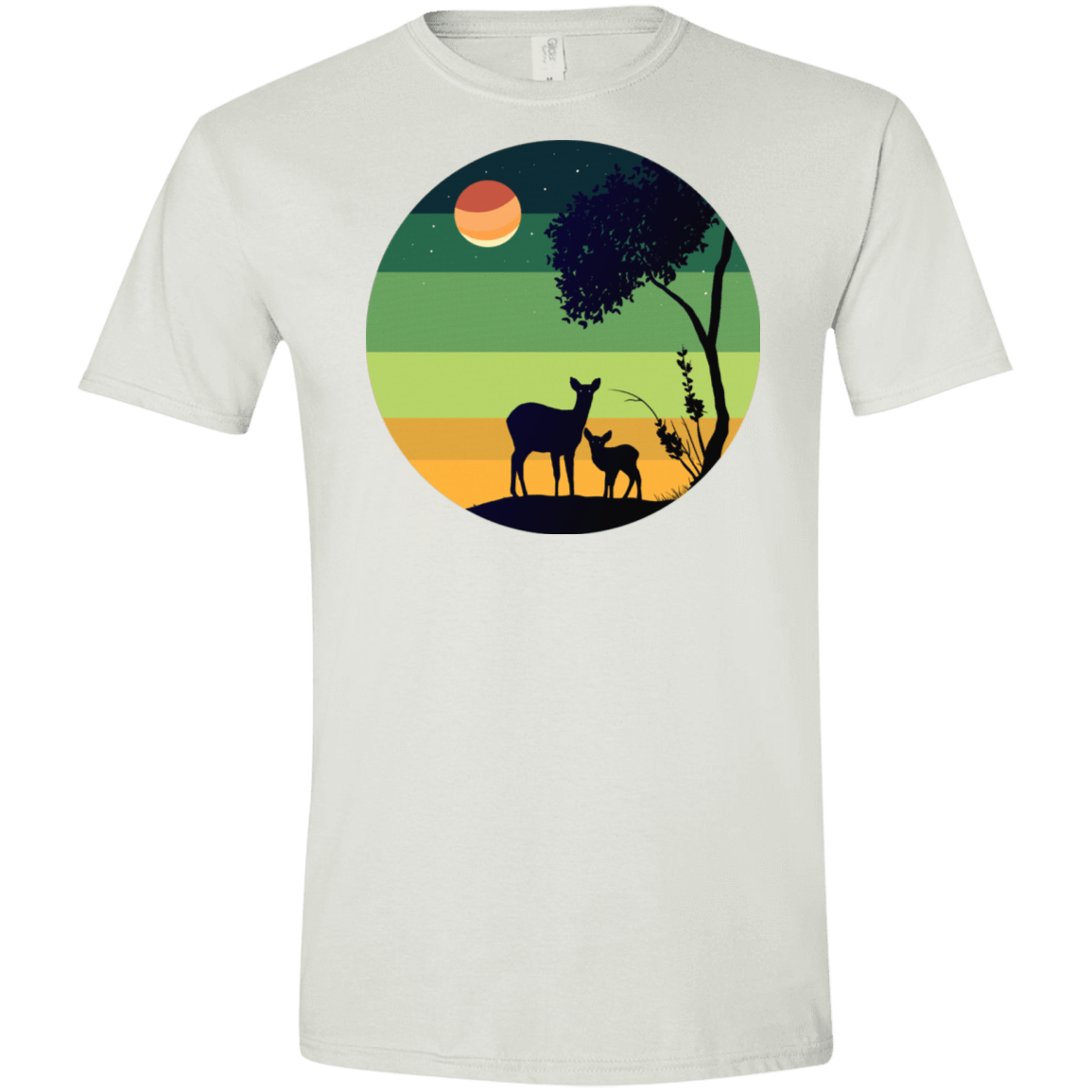 T-Shirts White / X-Small Florest Men's Semi-Fitted Softstyle