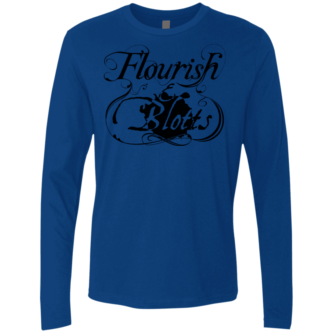 T-Shirts Royal / S Flourish and Blotts of Diagon Alley Men's Premium Long Sleeve