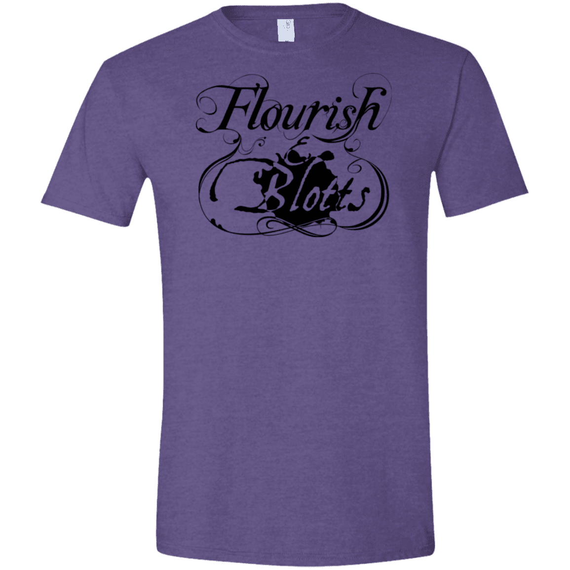 T-Shirts Heather Purple / S Flourish and Blotts of Diagon Alley Men's Semi-Fitted Softstyle