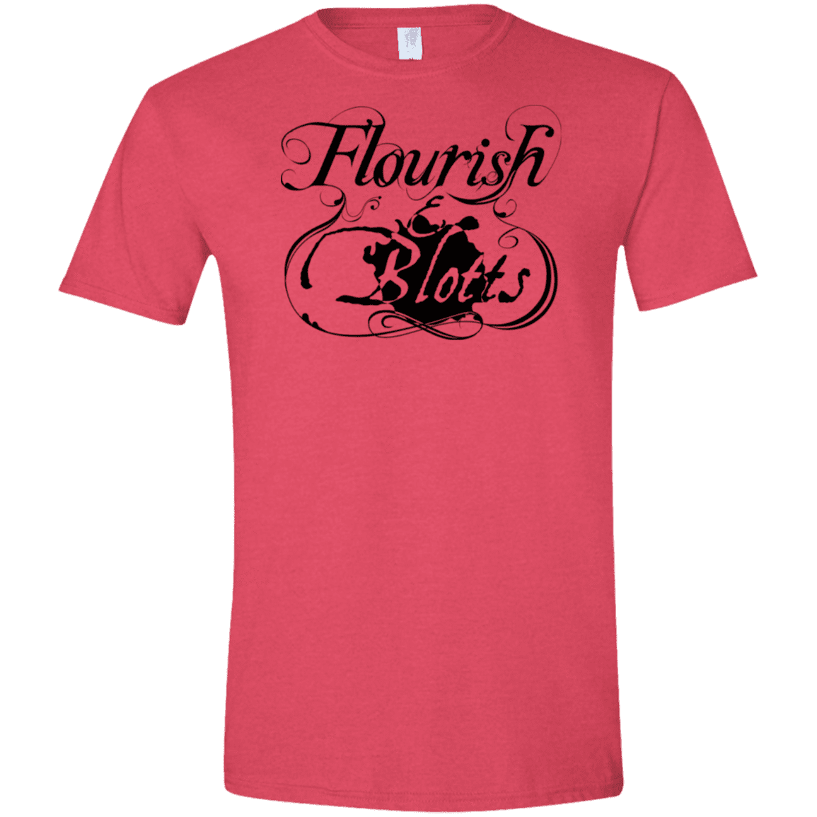 T-Shirts Heather Red / S Flourish and Blotts of Diagon Alley Men's Semi-Fitted Softstyle