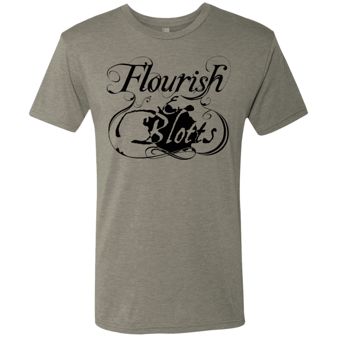 T-Shirts Venetian Grey / S Flourish and Blotts of Diagon Alley Men's Triblend T-Shirt