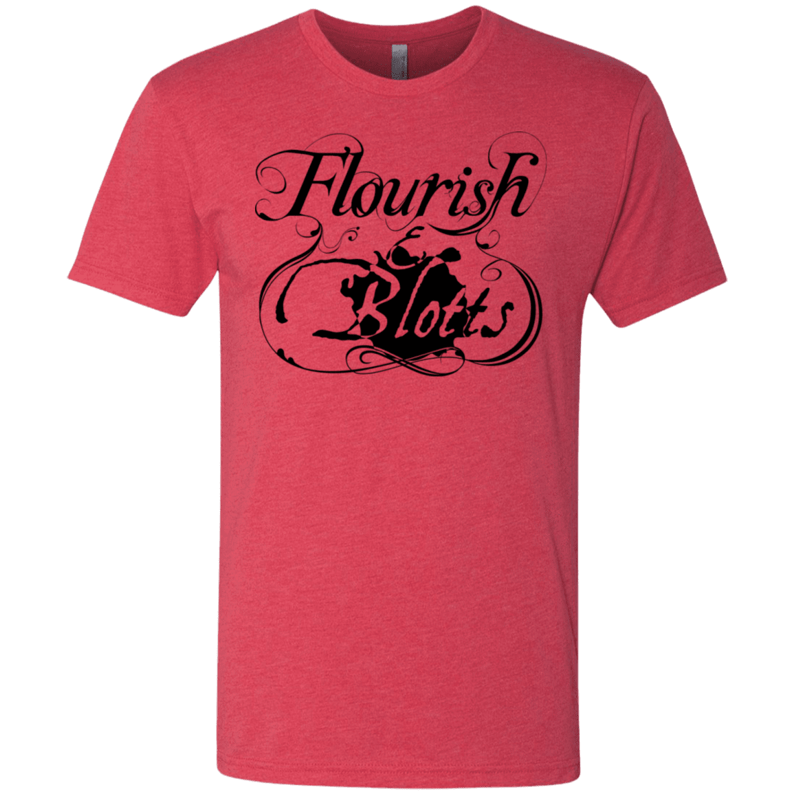 T-Shirts Vintage Red / S Flourish and Blotts of Diagon Alley Men's Triblend T-Shirt