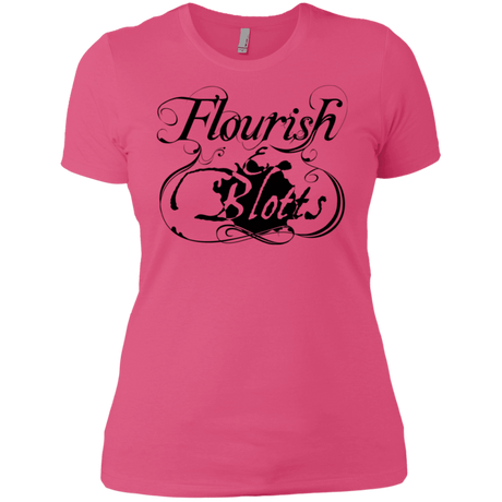 T-Shirts Hot Pink / X-Small Flourish and Blotts of Diagon Alley Women's Premium T-Shirt