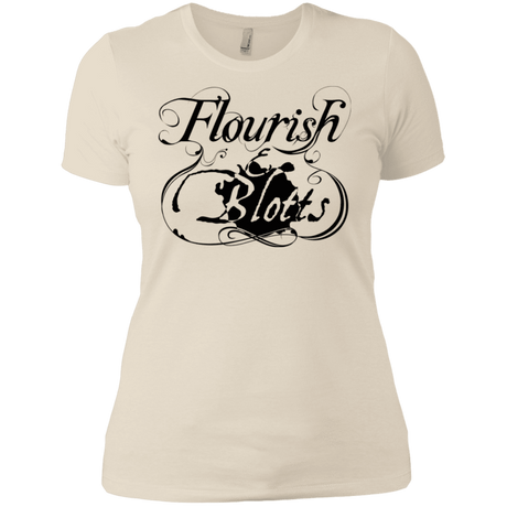 T-Shirts Ivory/ / X-Small Flourish and Blotts of Diagon Alley Women's Premium T-Shirt