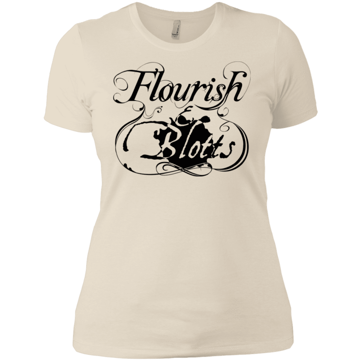 T-Shirts Ivory/ / X-Small Flourish and Blotts of Diagon Alley Women's Premium T-Shirt