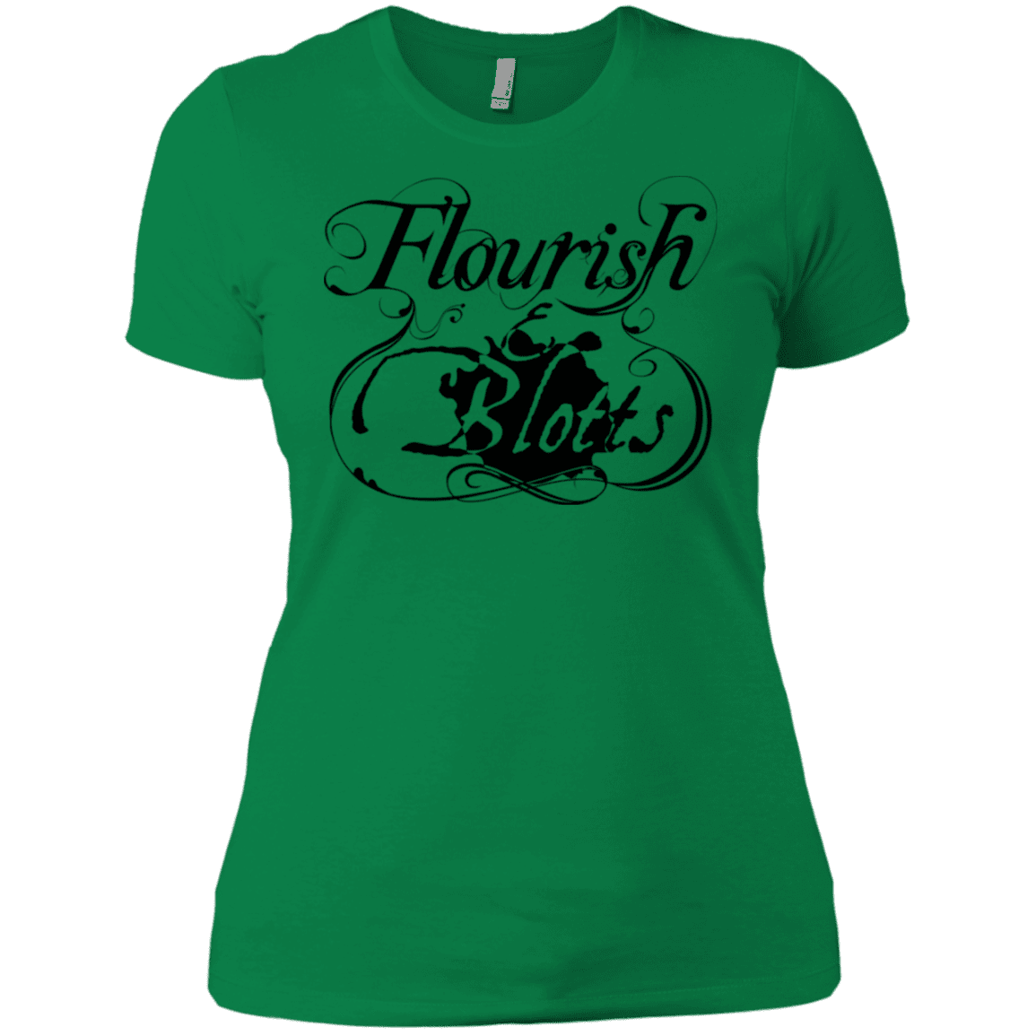 T-Shirts Kelly Green / X-Small Flourish and Blotts of Diagon Alley Women's Premium T-Shirt