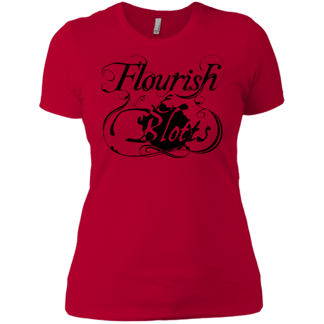 T-Shirts Red / X-Small Flourish and Blotts of Diagon Alley Women's Premium T-Shirt