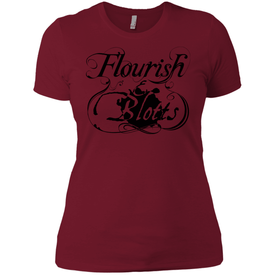 T-Shirts Scarlet / X-Small Flourish and Blotts of Diagon Alley Women's Premium T-Shirt