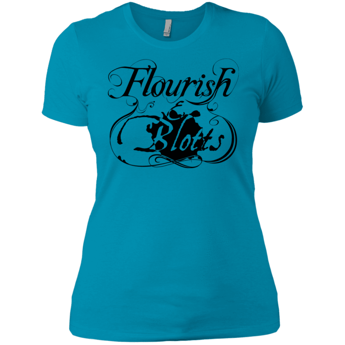 T-Shirts Turquoise / X-Small Flourish and Blotts of Diagon Alley Women's Premium T-Shirt