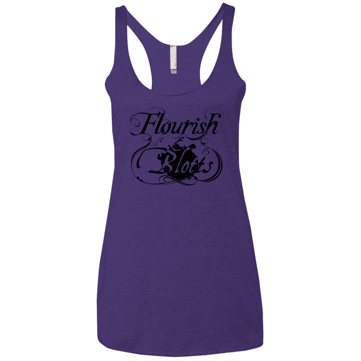 T-Shirts Purple Rush / X-Small Flourish and Blotts of Diagon Alley Women's Triblend Racerback Tank