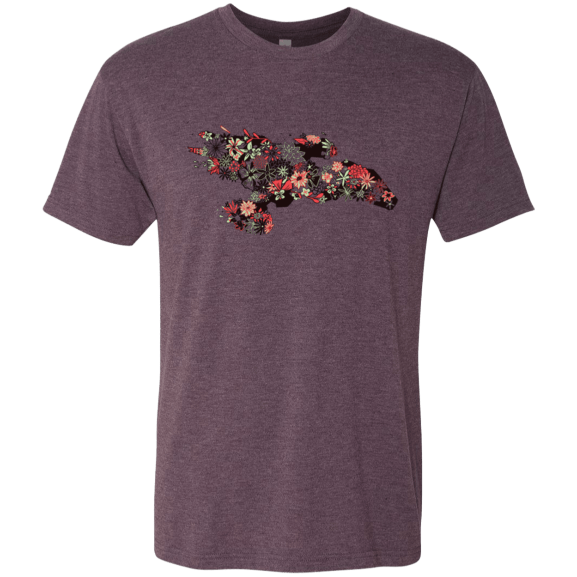 T-Shirts Vintage Purple / Small Flowerfly Men's Triblend T-Shirt