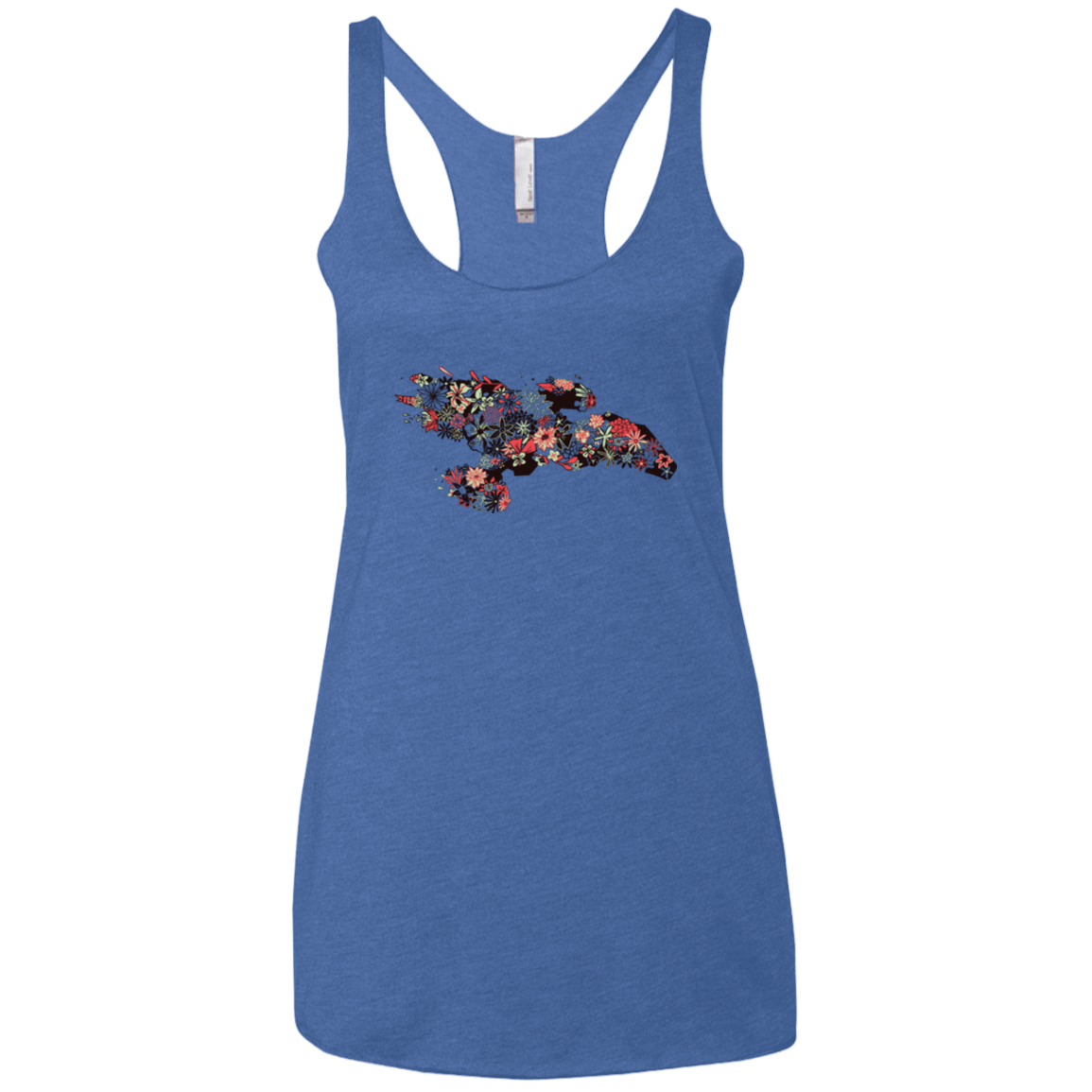 T-Shirts Vintage Royal / X-Small Flowerfly Women's Triblend Racerback Tank