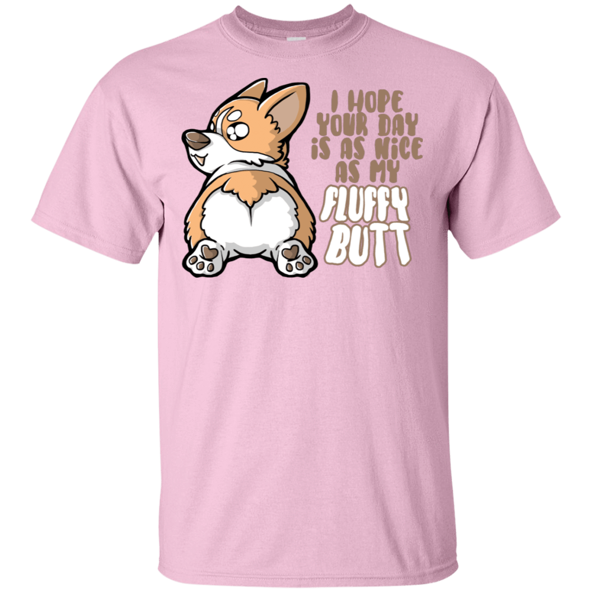 T-Shirts Light Pink / S Fluffy Butt T-Shirt