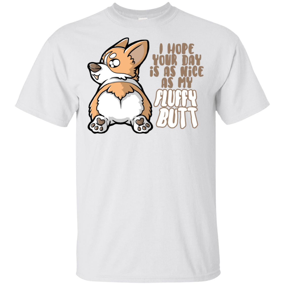 T-Shirts White / S Fluffy Butt T-Shirt