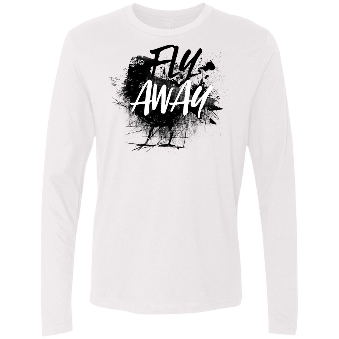 T-Shirts White / S Fly Away Men's Premium Long Sleeve