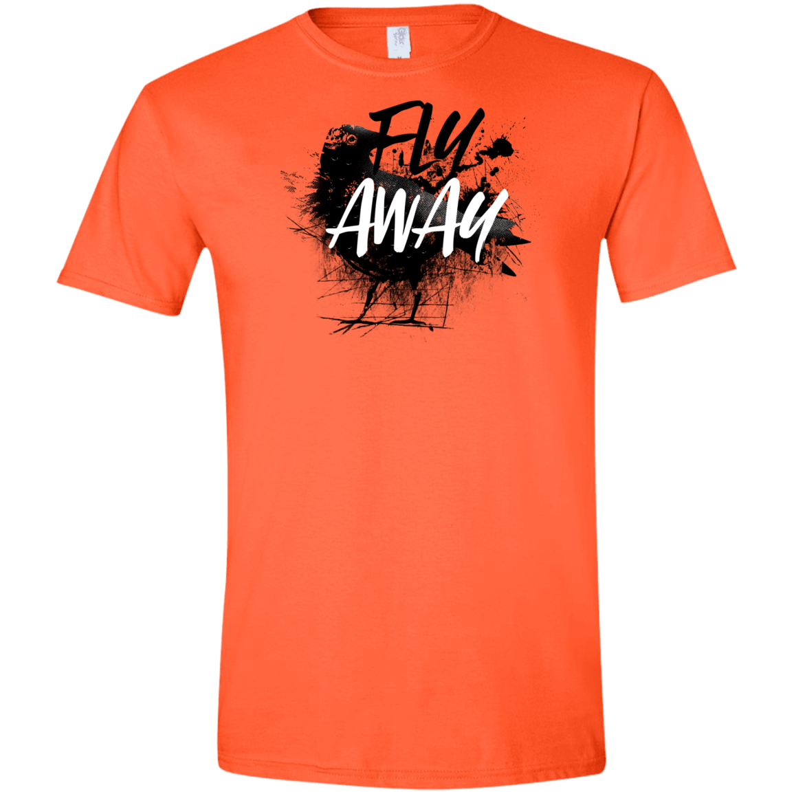 T-Shirts Orange / S Fly Away Men's Semi-Fitted Softstyle