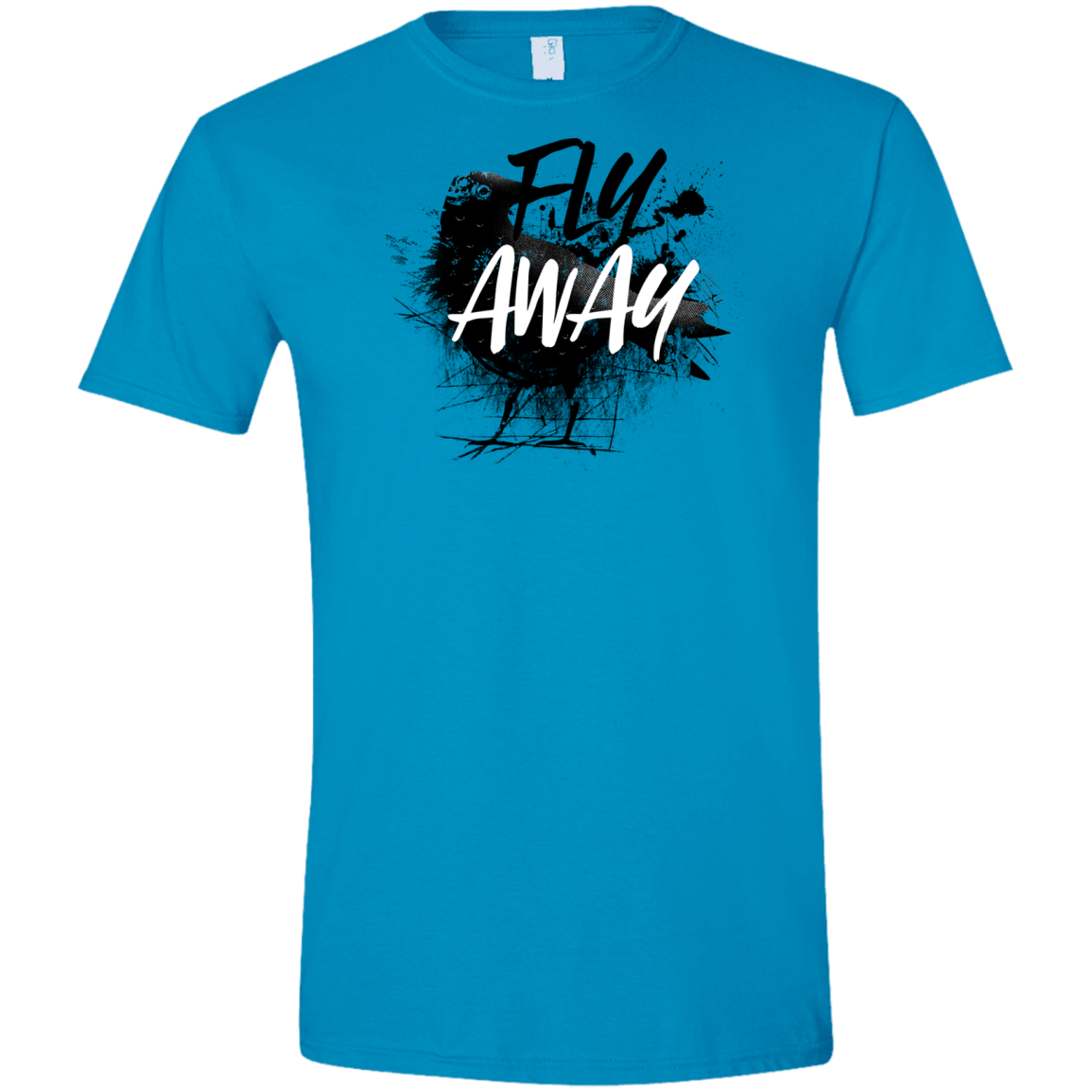 T-Shirts Sapphire / S Fly Away Men's Semi-Fitted Softstyle