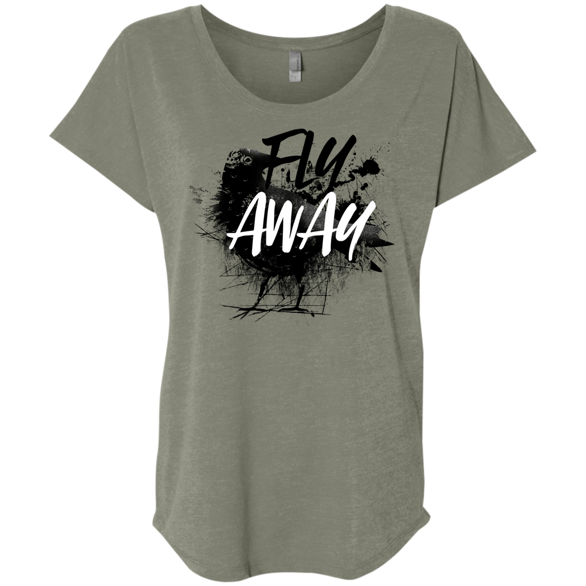 T-Shirts Venetian Grey / X-Small Fly Away Triblend Dolman Sleeve