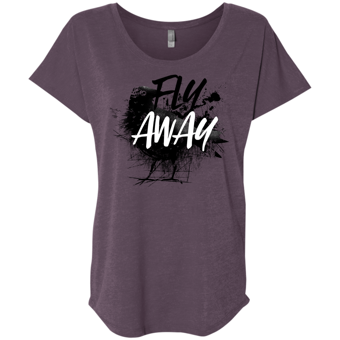 T-Shirts Vintage Purple / X-Small Fly Away Triblend Dolman Sleeve