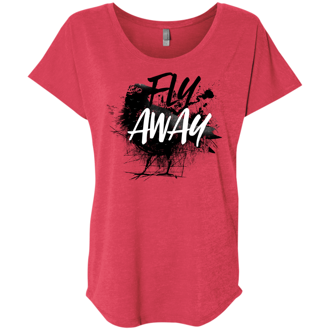 T-Shirts Vintage Red / X-Small Fly Away Triblend Dolman Sleeve