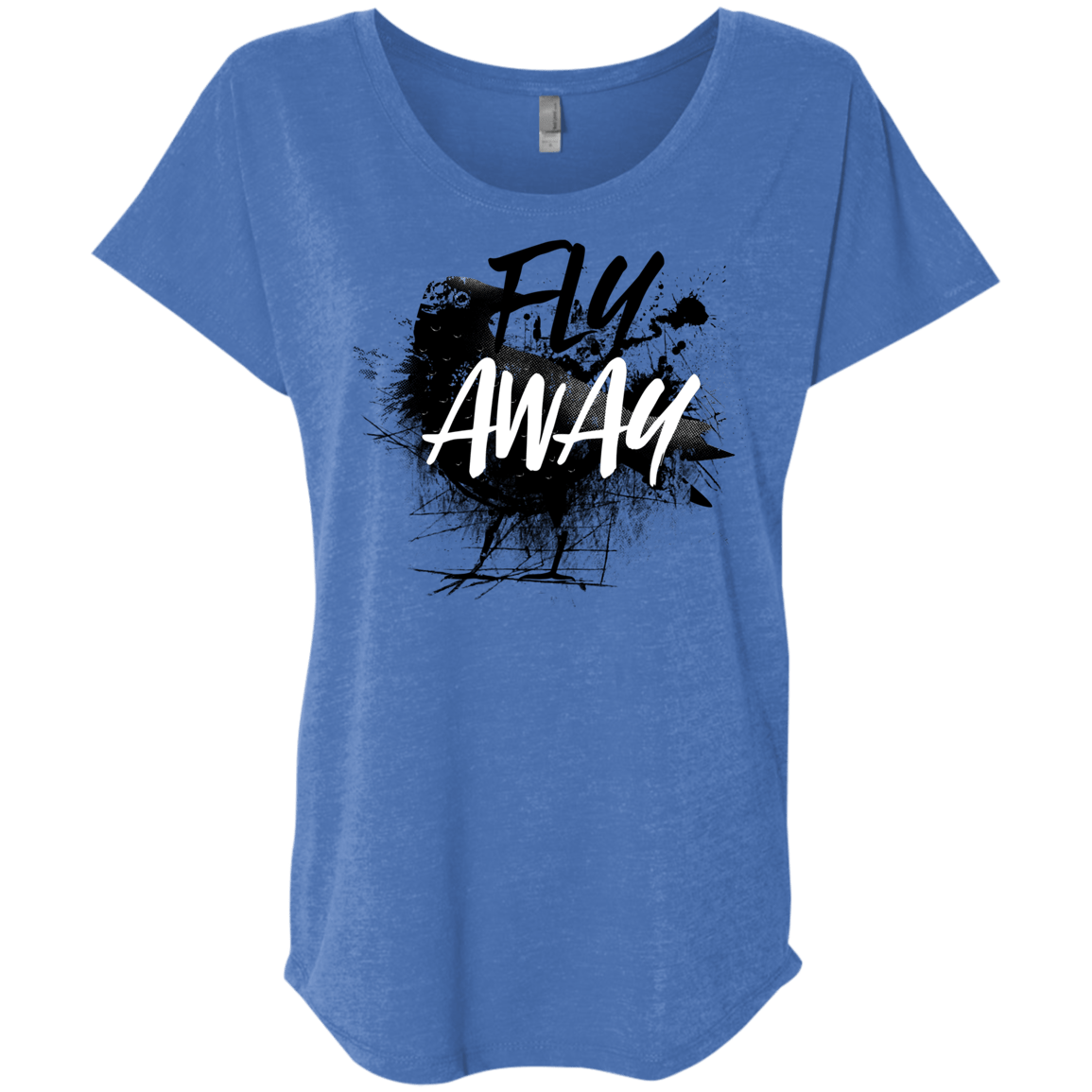 T-Shirts Vintage Royal / X-Small Fly Away Triblend Dolman Sleeve