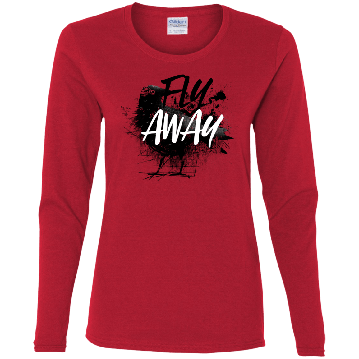 T-Shirts Red / S Fly Away Women's Long Sleeve T-Shirt