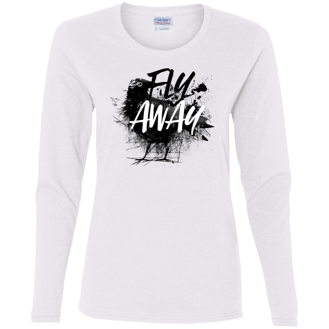 T-Shirts White / S Fly Away Women's Long Sleeve T-Shirt