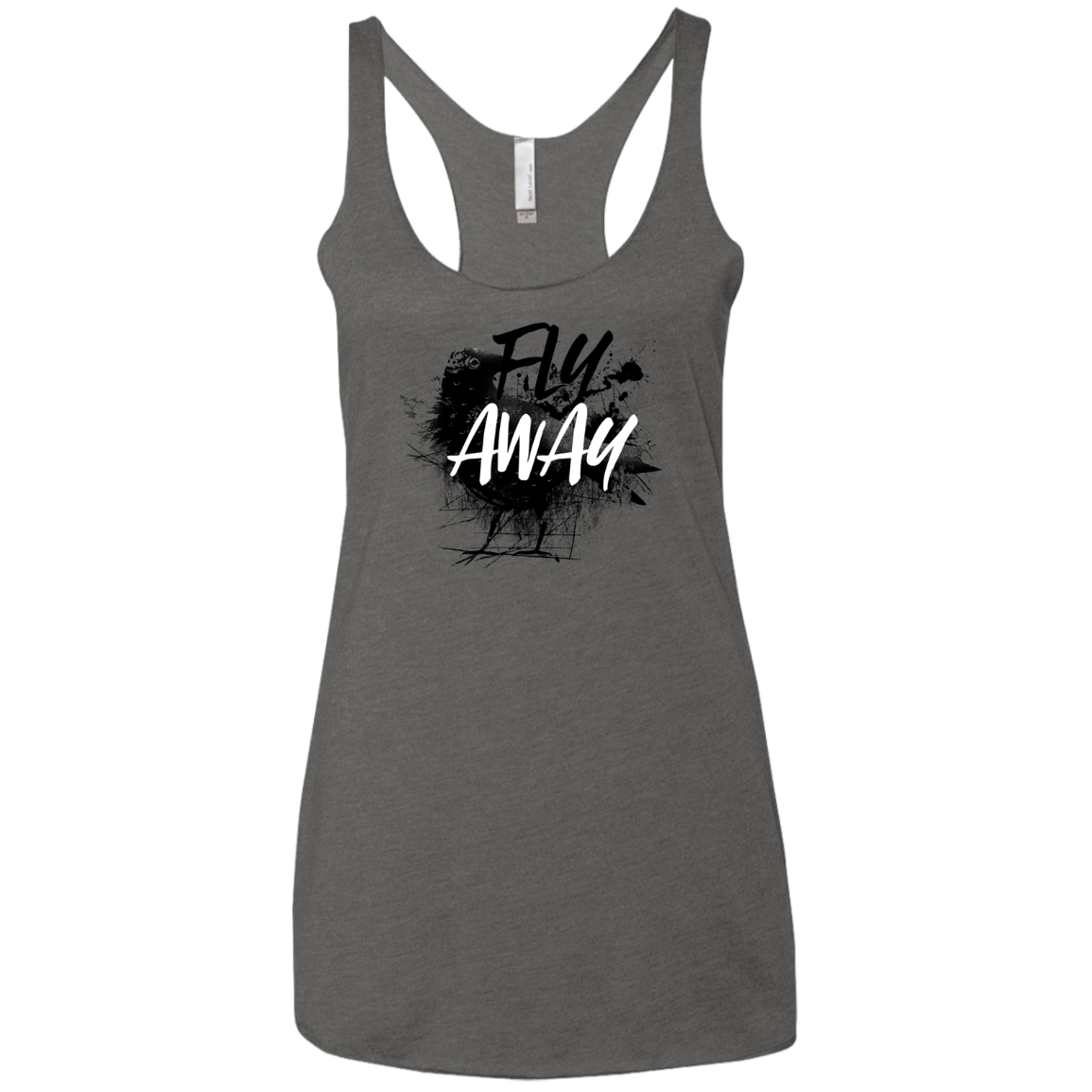 T-Shirts Premium Heather / X-Small Fly Away Women's Triblend Racerback Tank