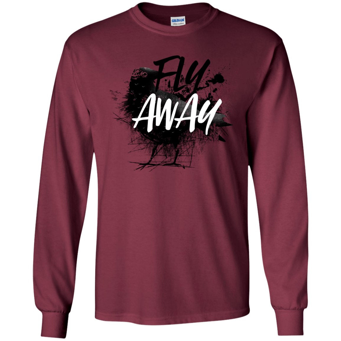 T-Shirts Maroon / YS Fly Away Youth Long Sleeve T-Shirt