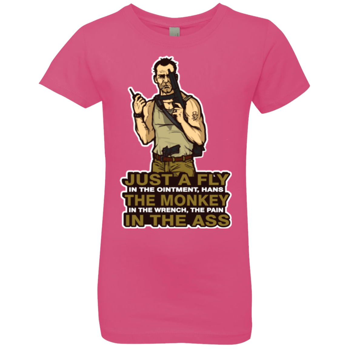 T-Shirts Hot Pink / YXS Fly In The Ointment Girls Premium T-Shirt